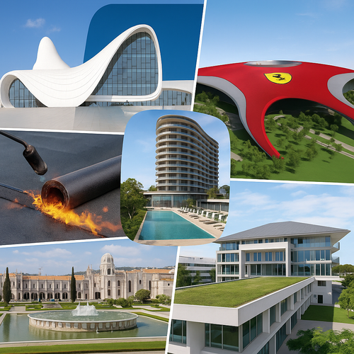 Obras de Referência SOPREMA: Compromisso com a Qualidade em Portugal e no Mundo